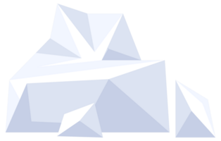Varieties icebergs set. Antarctic cartoon ice. Floating ice mountain. Melting icebergs and frozen icy blocks. png