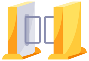 Collection of various turnstiles, controlling access to secure areas in office buildings, subway stations, and other restricted locations png