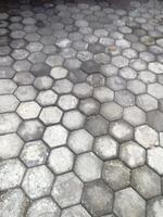 Hexagonal Paving Block Pattern in Geometric Harmony photo