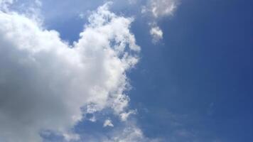 Blue sky with white clouds for sky background photo