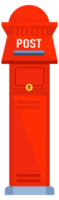 Post mail boxes set. Letter boxes for communication, mailing. Mail newsletter package delivery png