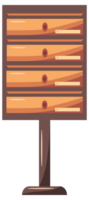 Post mail boxes set. Letter boxes for communication, mailing. Mail newsletter package delivery png