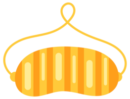Different colorful sleep masks with cute design for sleeping well and having good dreams png