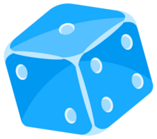 Six vibrant blue dice in motion, each showing different sides, evoke luck and chance in a casino setting. Symbolizing risk and excitement, they capture the thrill of games of probability png
