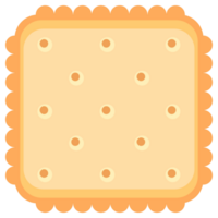 Biscuit cookie snacks. Cracker chips set. Breakfast dessert pastry. png