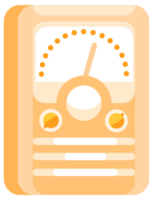 Four different types of audio devices illustrating the evolution of music broadcasting technology png