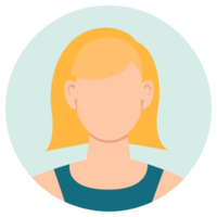Set of different people avatars. User avatar in circle. illustration png