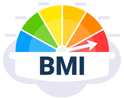 Body Mass Index BMI Measurement Indicator Illustration with Color Coded Health Zones png