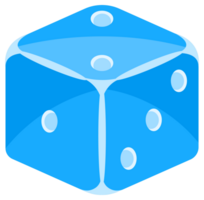 Six vibrant blue dice in motion, each showing different sides, evoke luck and chance in a casino setting. Symbolizing risk and excitement, they capture the thrill of games of probability png