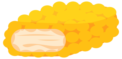 Fried chicken meat menu set made with small yellow dots, viewed from above on a white background png