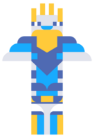 Four colorful totem poles are standing on a white background, representing the rich history and traditions of native american culture png