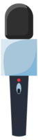 Assortment of different microphone types in a flat design style, suitable for audio equipment representation. png