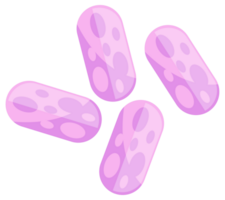 bacterias y gérmenes colocar. tipos y microorganismo. gérmenes y bacilo. png