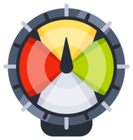 Set of colorful round manometers measuring pressure with arrow showing different values, industrial device for measurement of pressure in pipes or tanks png