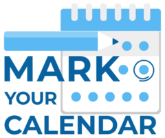 Calendar with the phrase MARK YOUR CALENDAR , ideal for event planning, reminders, and scheduling promotions png
