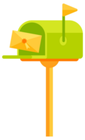 Post mail boxes set. Letter boxes for communication, mailing. Mail newsletter package delivery png