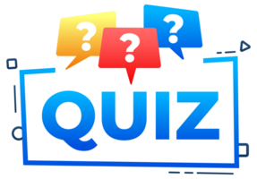 Quiz banner with question marks appearing in speech bubbles png