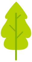 Collection of simple stylized green trees and bushes, perfect for representing nature in a simplified way png
