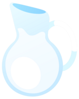 Illustration featuring dairy products in various containers, promoting a healthy and balanced diet png