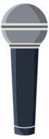 Assortment of different microphone types in a flat design style, suitable for audio equipment representation. png