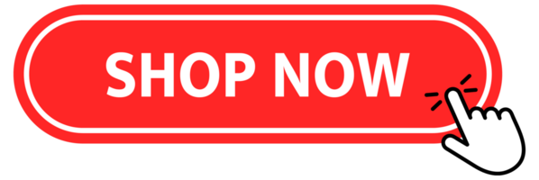 Shop Now Button with pointer clicking. Web button. Finger Pressing. Click to Shop Now Concept. illustration png