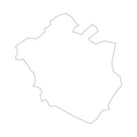 Chandigarh state blank outline map vector