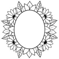 Green and Bloom Frame vector