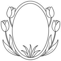 Garden Inspired Frame vector