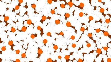 Abstract Pattern with White and Orange Elements. A creative representation featuring an abstract pattern of white shapes interspersed with orange highlights, ideal for modern designs. vector