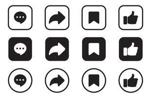 Like a sign isolated on a white background. Set thumb up icon vector