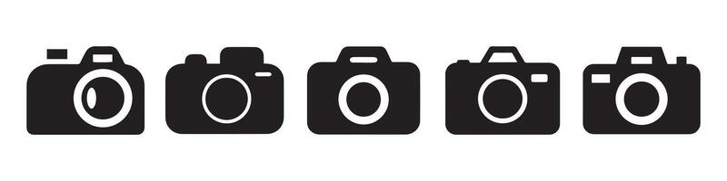 Camera photo icon symbol, snapshot sign. line outline icons, flat style. Icon illustration EPS 10 vector