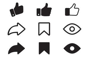 black style symbol sign for apps and website. Like icon set vector
