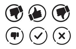 Like, unlike, comment, share, message, thumb and save. Illustration EPS 10 vector