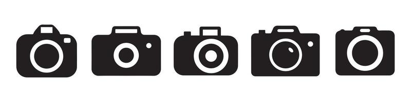 Flat style symbol. Photography camera. Icon illustration EPS 10 vector
