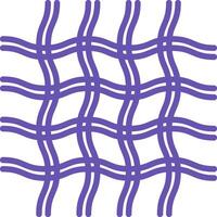 Colored Fabric Icon. Illustration. Textile Fabric Consisting of Threads. Fashion Concept vector