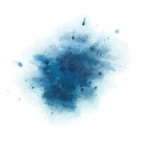 Blue, turquoise paint brush spot, dots, drops, abstract. Watercolor illustration hand drawn isolated from background for design, decoration and addition of plots, backgrounds vector