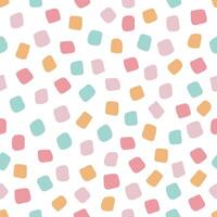 Bright childish seamless pattern with colorful mosaic shapes. Minimalistic design for scrapbook paper, textile, wallpaper vector