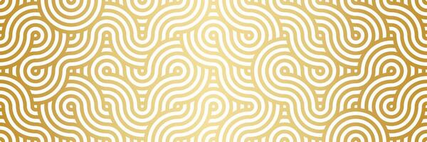 Abstract circle seamless repeating illusion pattern banner, endless repeating border, wide horizontal cover or background vector