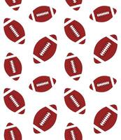 Seamless pattern of American football ball vector
