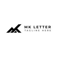 Creative MK Architecture Monogram letters Logo vector