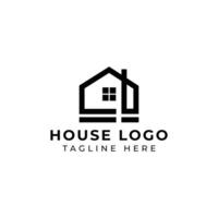 Creative minimal house Logo design template vector