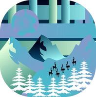 A visual poem, where nature's forms are abstracted and reimagined, revealing the hidden beauty in the darkness vector