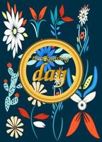 A vibrant floral explosion celebrating Thanksgiving Day vector