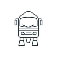 BUS icons symbol elements for infographic web vector