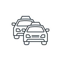 Taxi icons symbol elements for infographic web vector