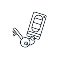 key icons symbol elements for infographic web vector