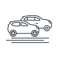 Car icons symbol elements for infographic web vector
