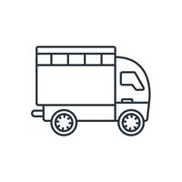 truck icons symbol elements for infographic web vector