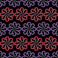 Gradient Swirl Flower Seamless Pattern vector
