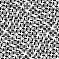 Geometric Glitchy Linear Star Pattern in Black and White vector